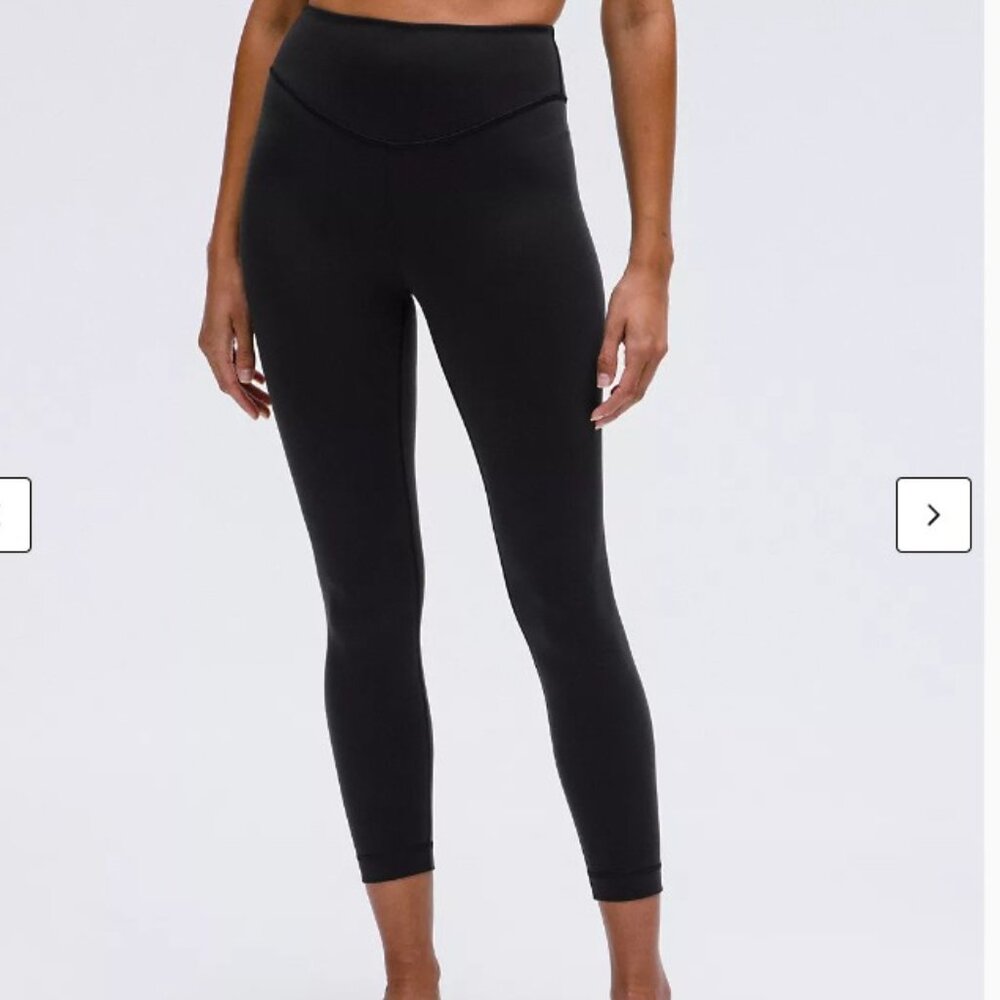 Lululemon Wunder Under Tights Black sz 4 inseam 25